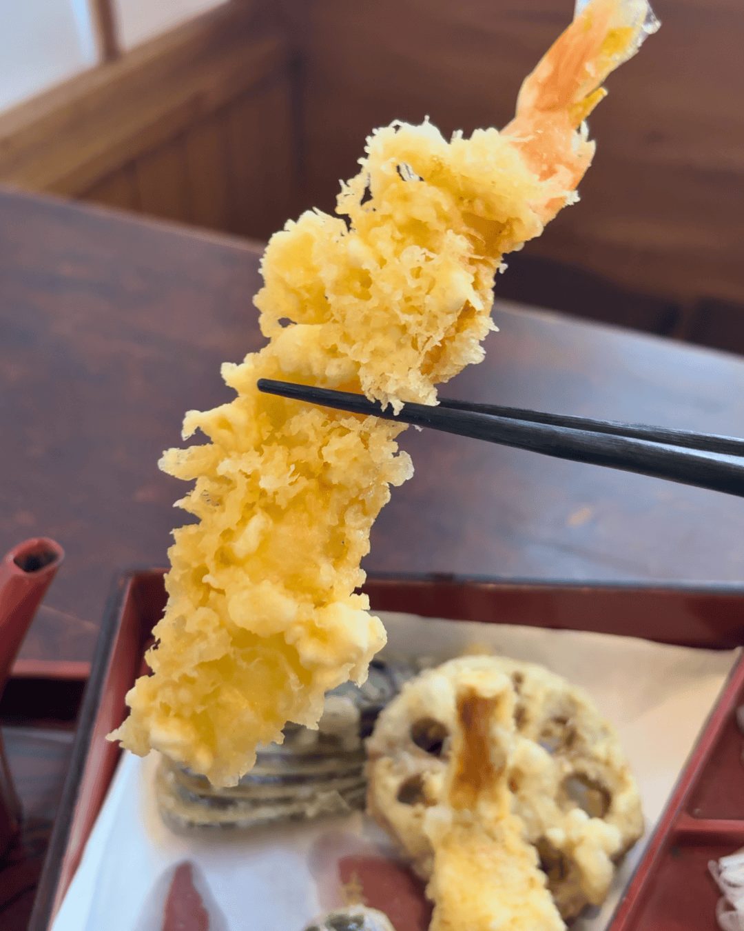 長岡屋の海老の天ぷら